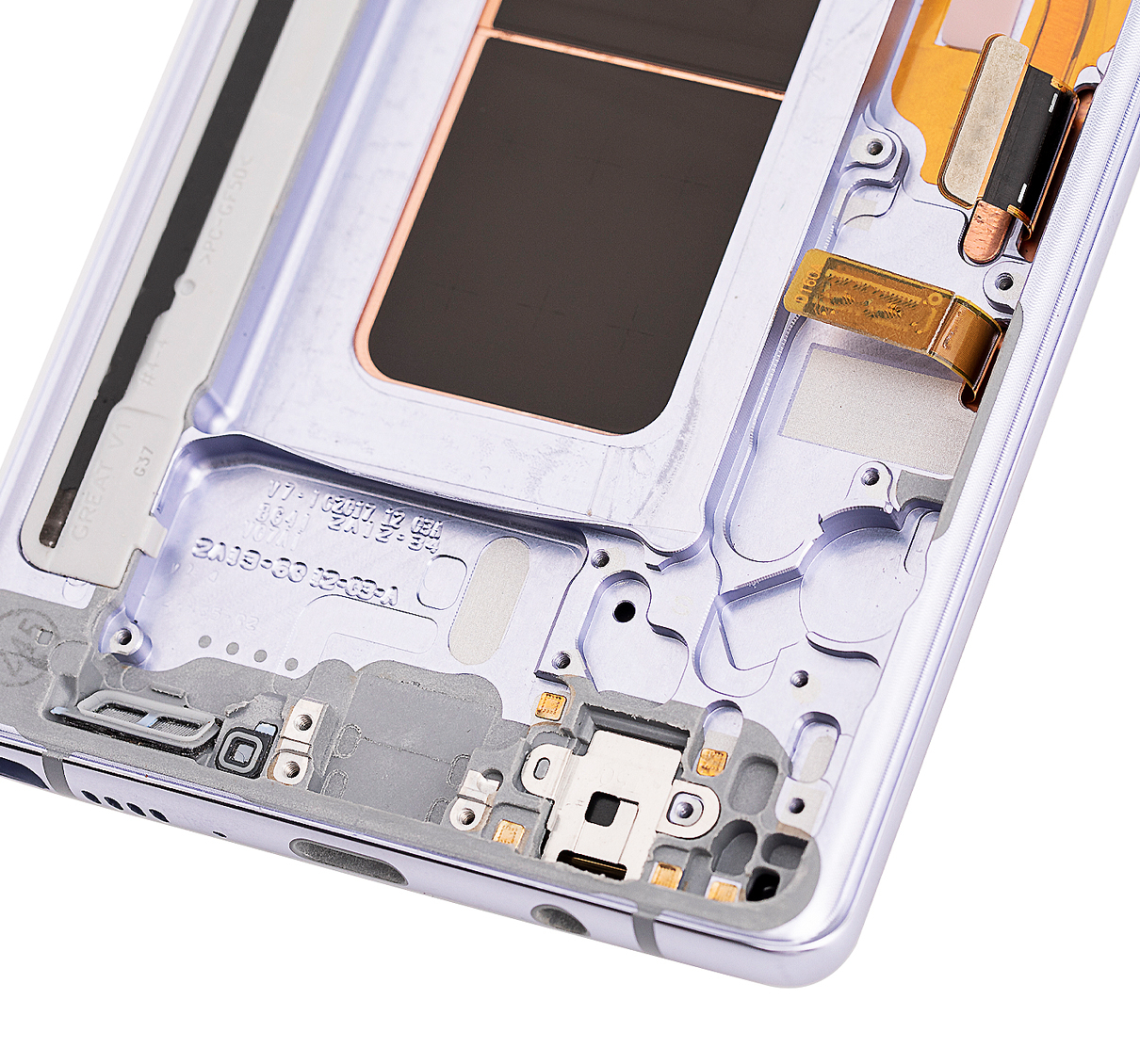 OLED Display mit Rahmen für Samsung Galaxy Note 8 (professionell aufgearbeitet) (Orchid Gray) – Bild 2