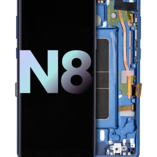 OLED Display mit Rahmen für Samsung Galaxy Note 8 (Service Pack) (Blue (Blau))