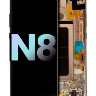 OLED Display mit Rahmen für Samsung Galaxy Note 8 (Service Pack) (Maple Gold)