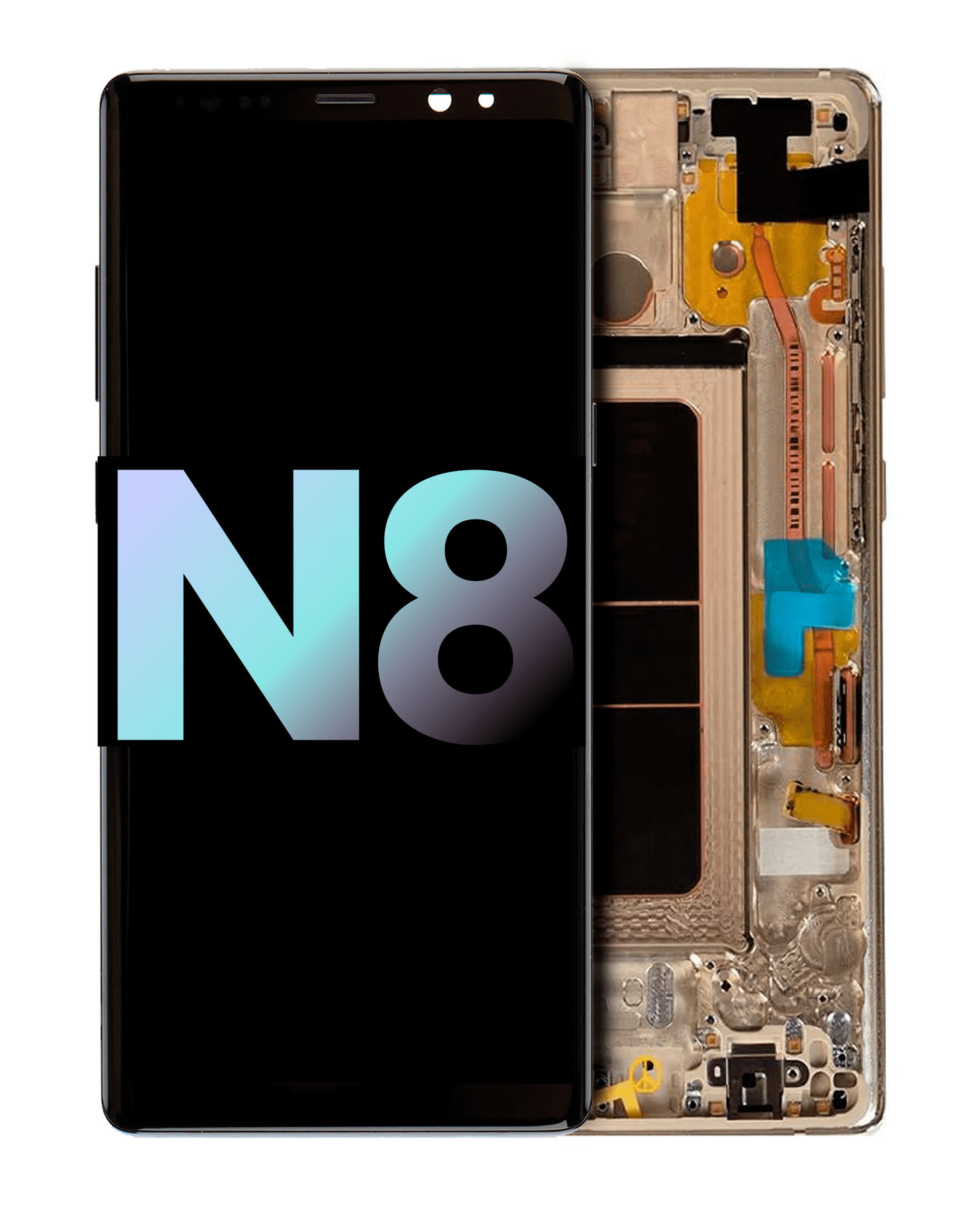 OLED Display mit Rahmen für Samsung Galaxy Note 8 (Service Pack) (Maple Gold)