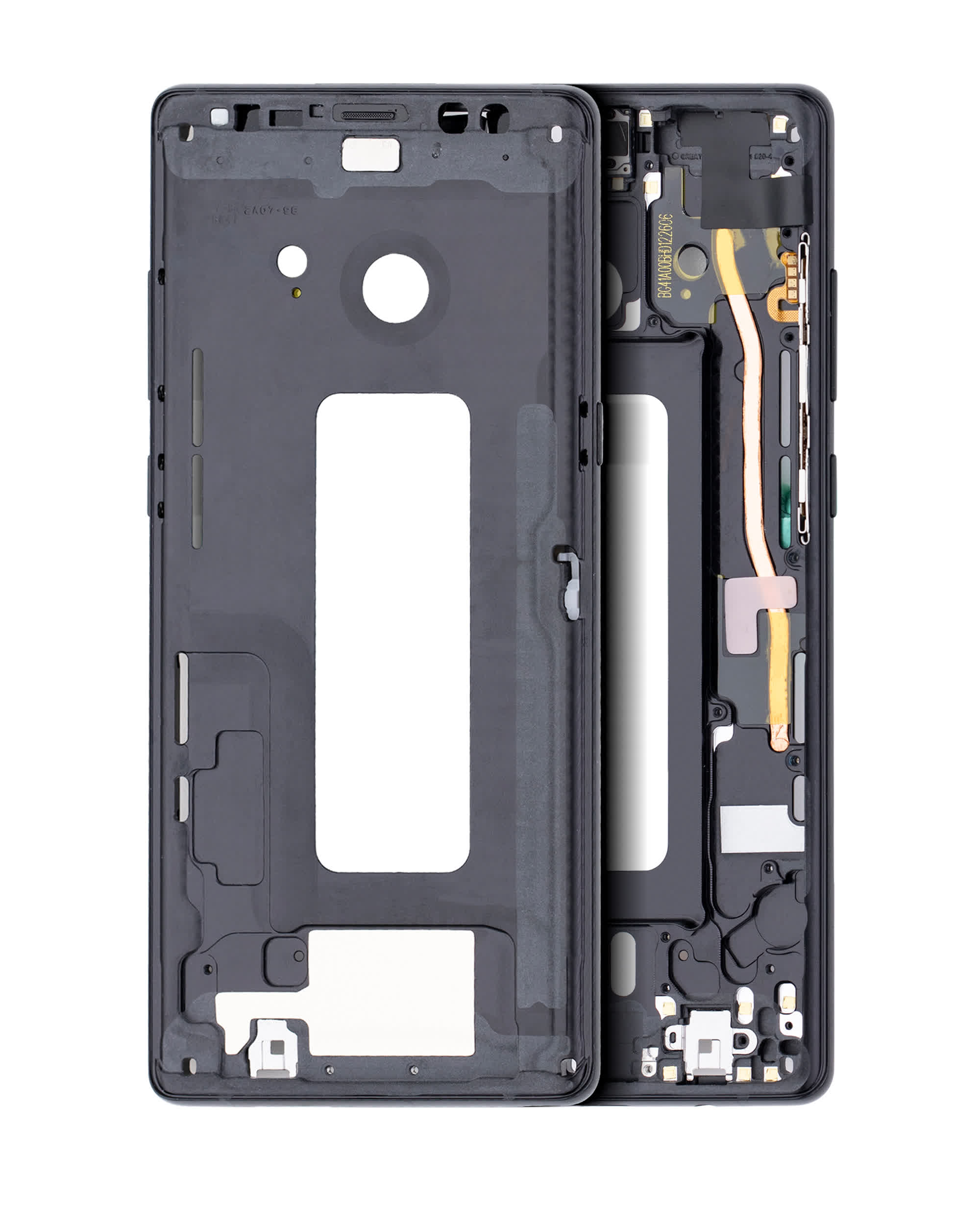 Mittelrahmen für Samsung Galaxy Note 8 (mit Kleinteilen) (Midnight Black (Schwarz))