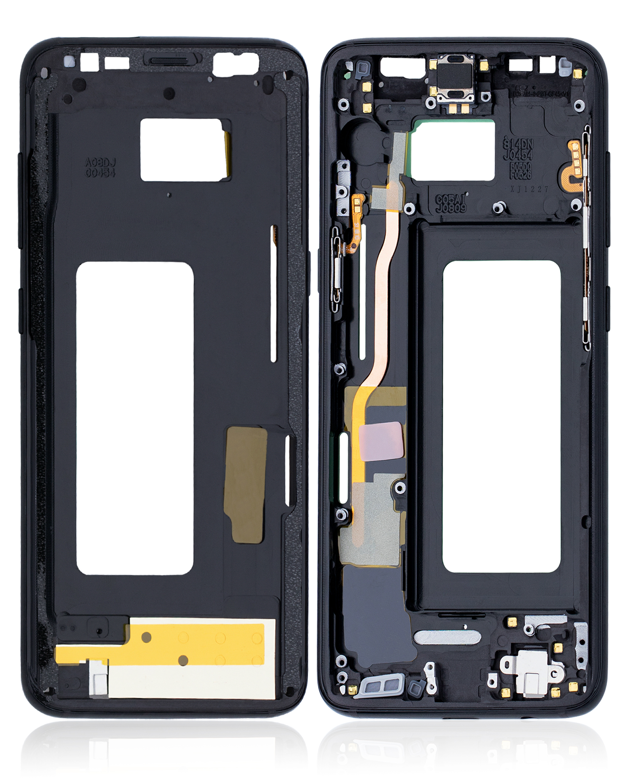 Mittelrahmen für Samsung Galaxy S8 (mit Kleinteilen) (Midnight Black (Schwarz)) – Bild 2