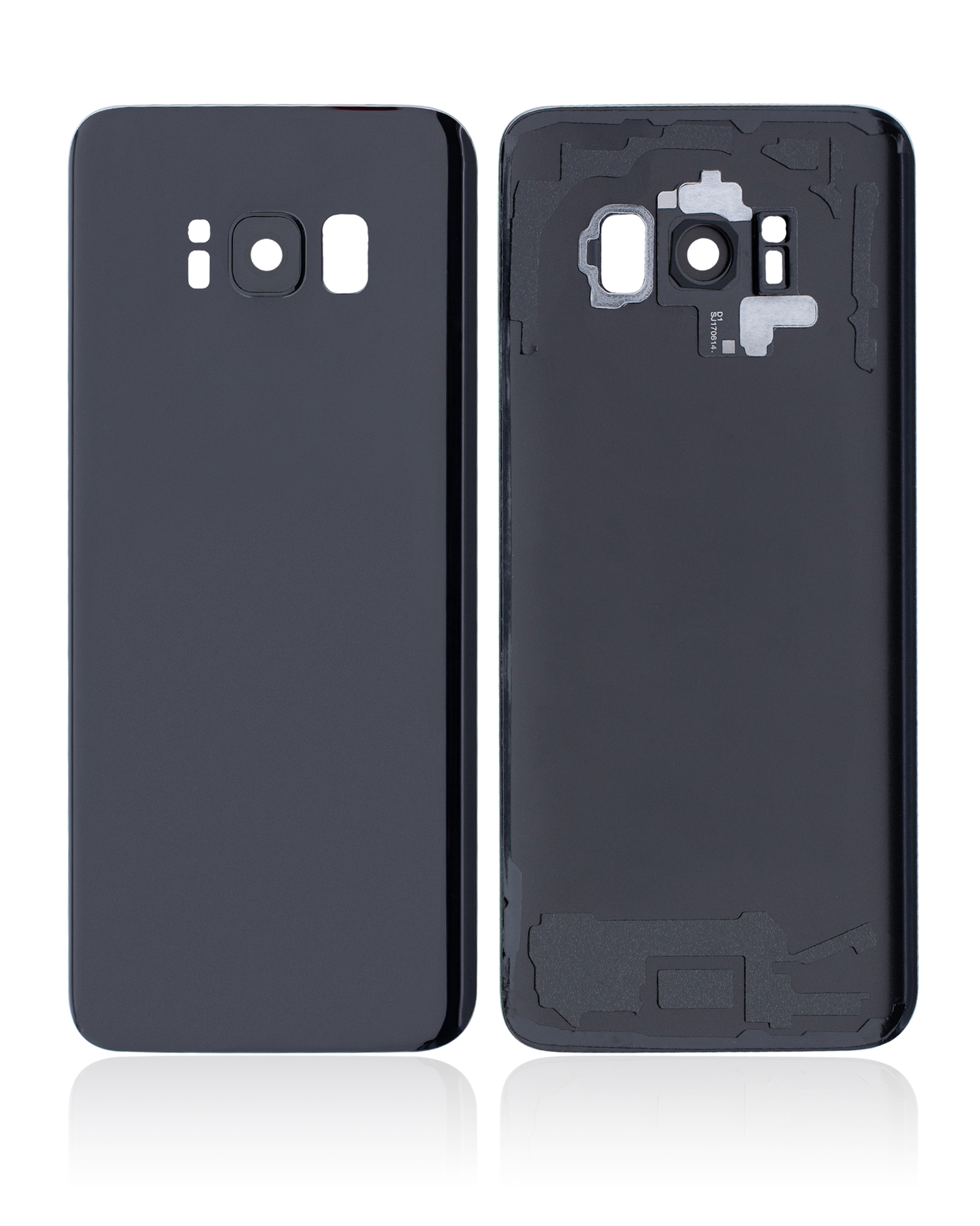 Rückdeckelglas mit Kameraglas für Samsung Galaxy S8 (Service Pack) (Midnight Black (Schwarz)) – Bild 2