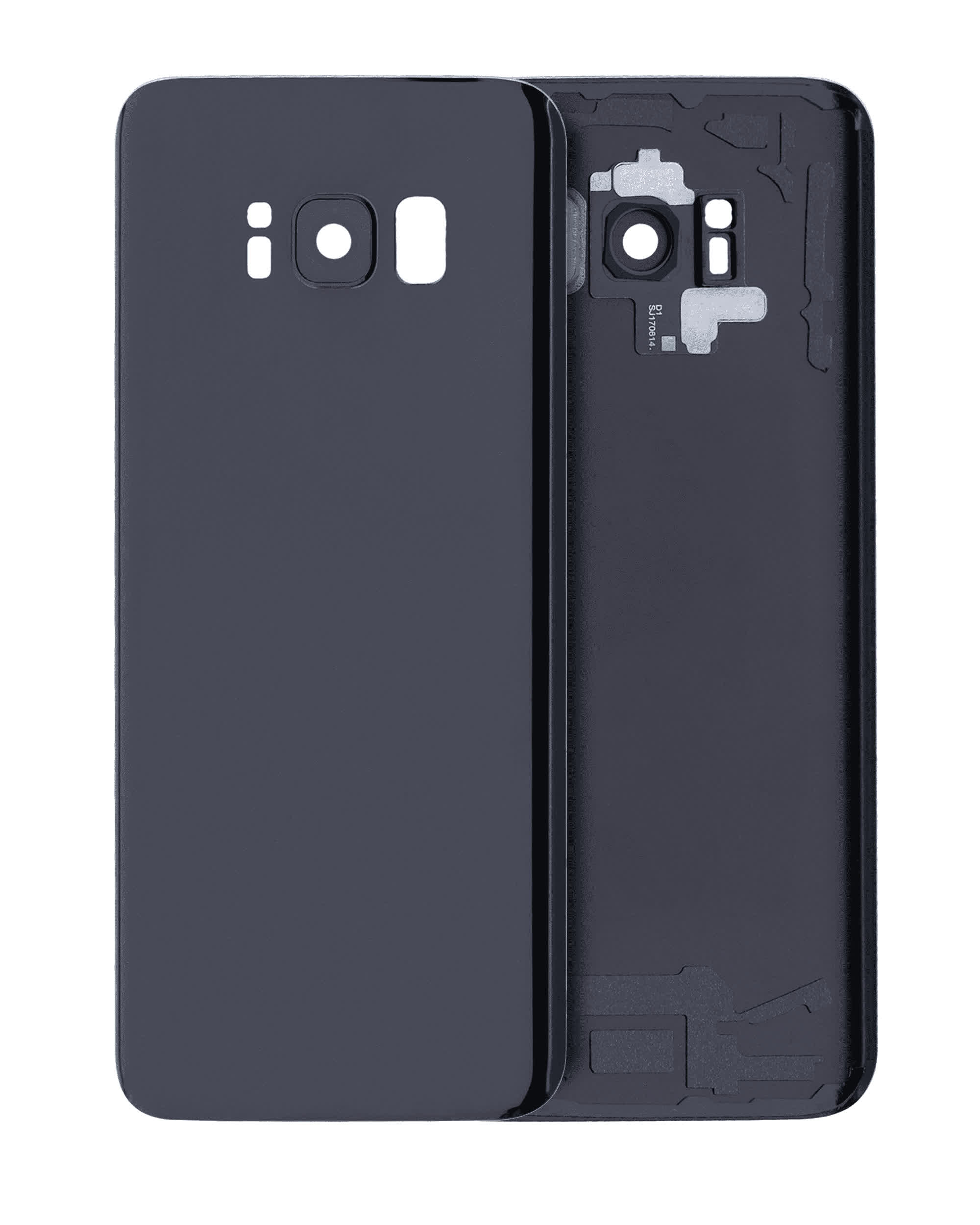 Rückdeckelglas mit Kameraglas für Samsung Galaxy S8 (Service Pack) (Midnight Black (Schwarz))