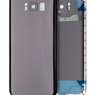Rückdeckelglas mit Kameraglas für Samsung Galaxy S8 Plus (Service Pack) (Midnight Black (Schwarz))