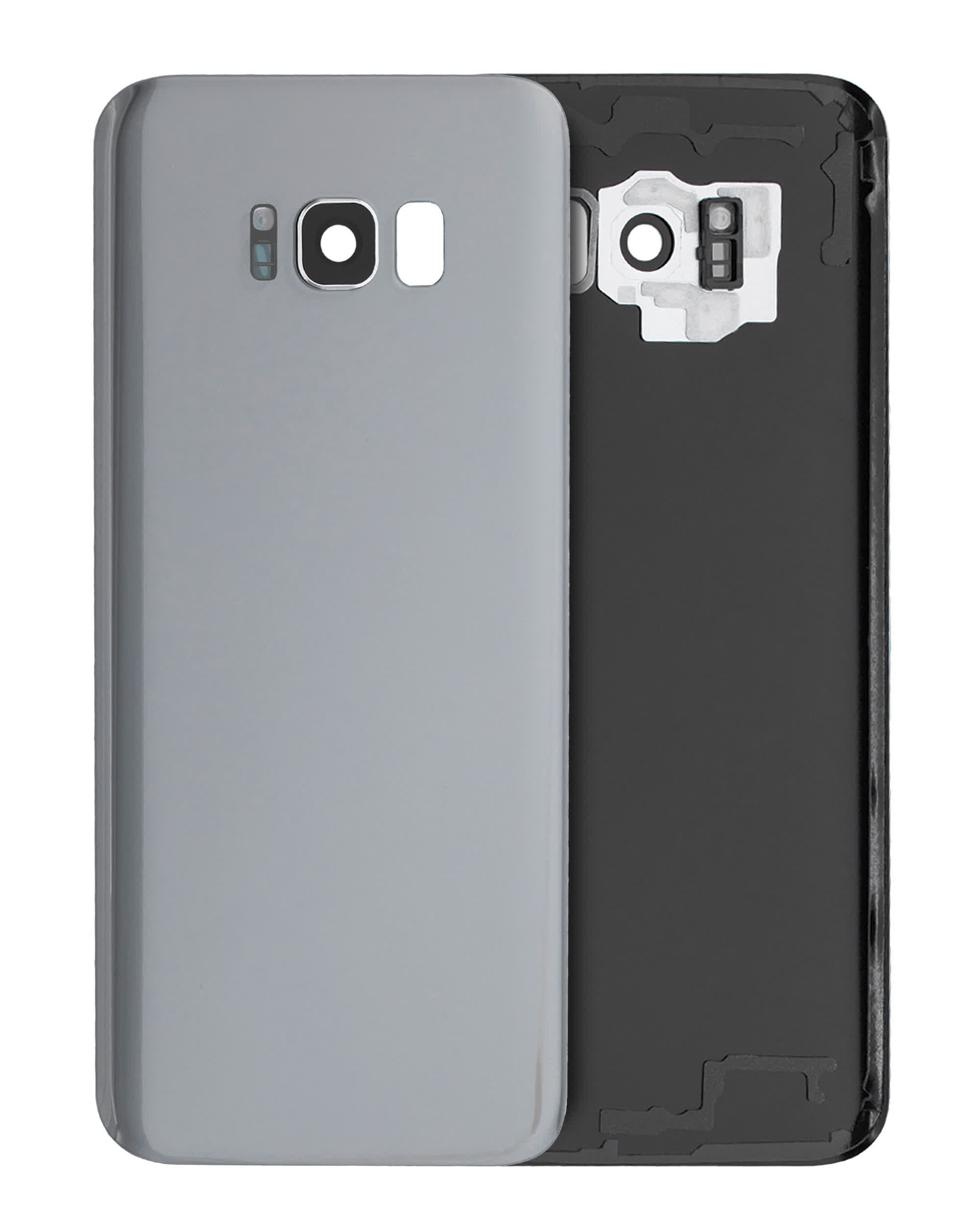 Rückdeckelglas mit Kameraglas für Samsung Galaxy S8 Plus (Service Pack) (Arctic Silver)