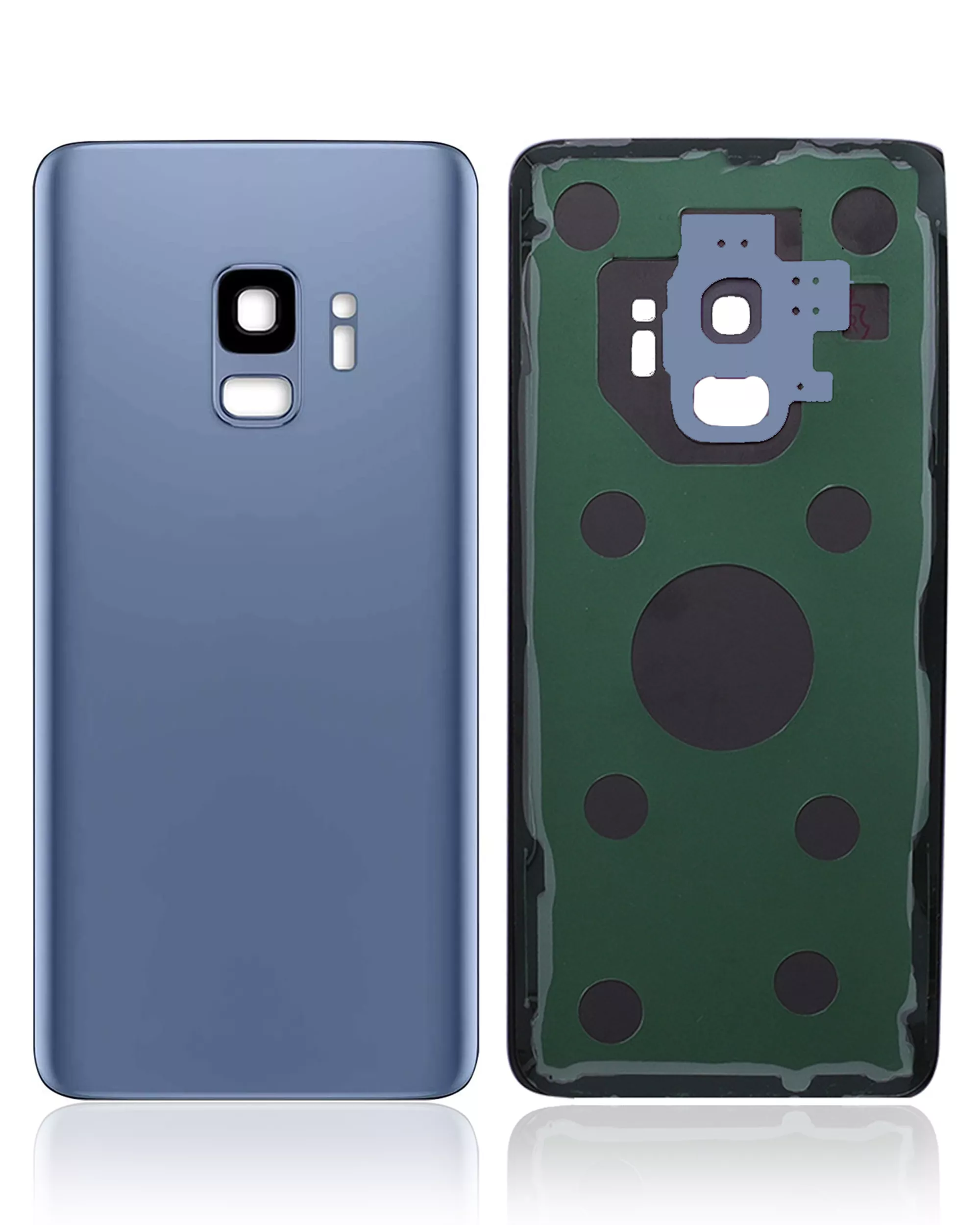 Rückdeckelglas mit Kameraglas für Samsung Galaxy S9 (Service Pack) (Coral Blue (Blau)) – Bild 2