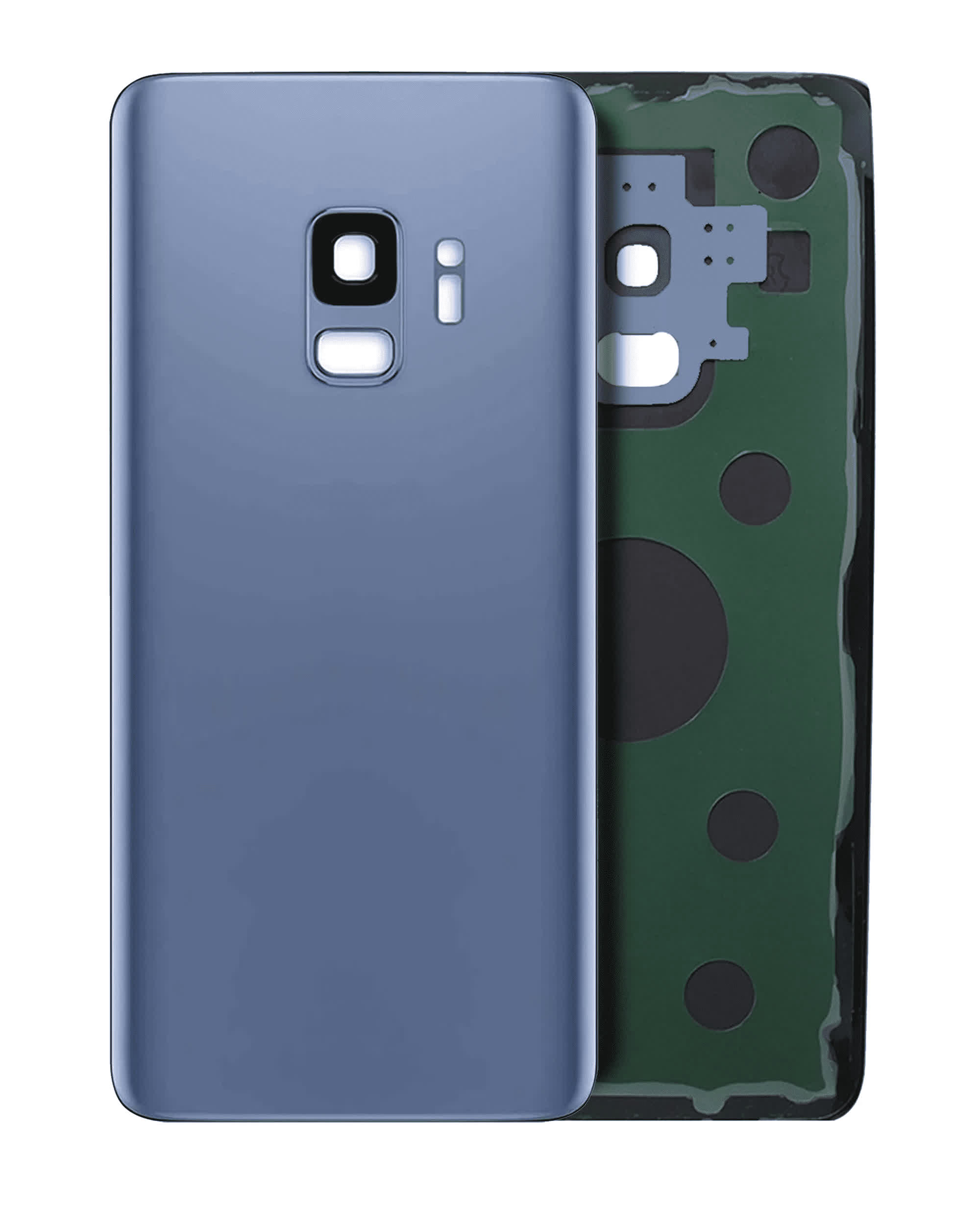 Rückdeckelglas mit Kameraglas für Samsung Galaxy S9 (Service Pack) (Coral Blue (Blau))