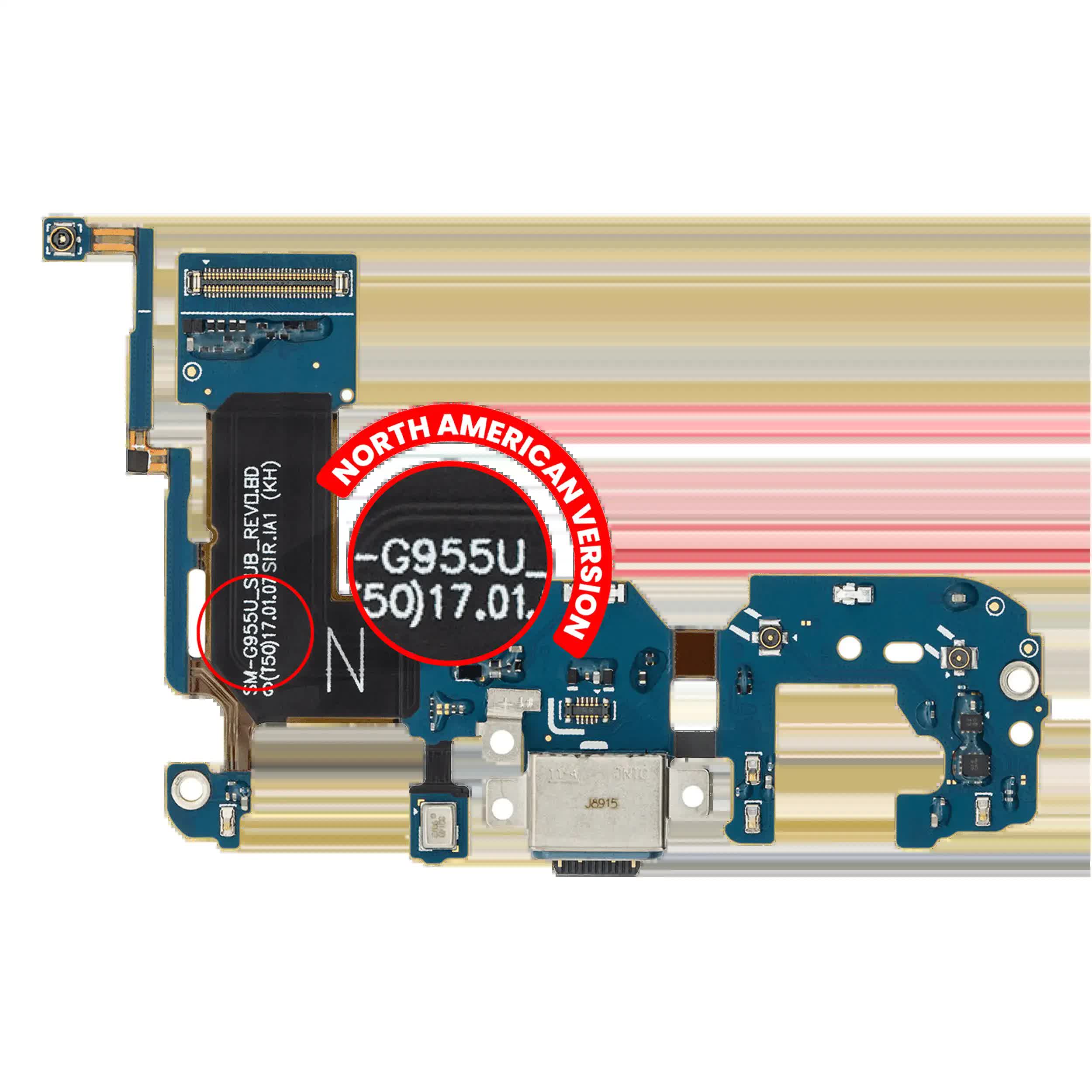 Ladebuchse mit Flexkabel für Samsung Galaxy S8 Plus (G955U) (US-Version)