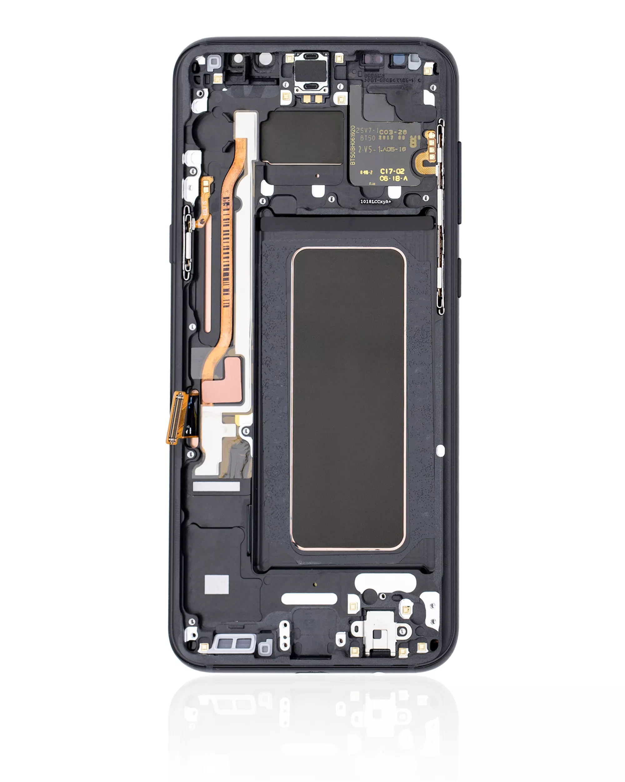 OLED Display mit Rahmen für Samsung Galaxy S8 Plus (Service Pack) (Midnight Black (Schwarz)) – Bild 4