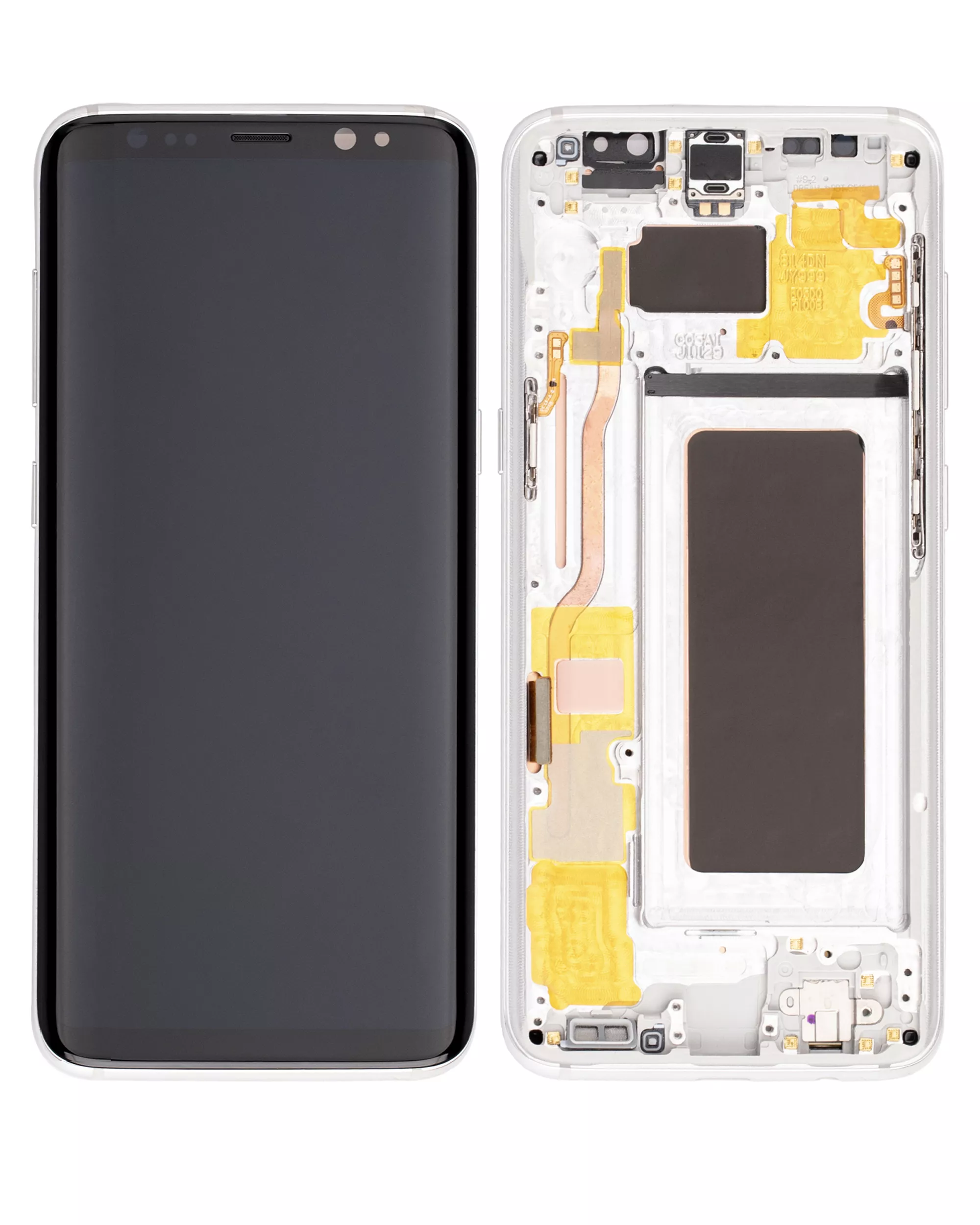 OLED Display mit Rahmen für Samsung Galaxy S8 (Service Pack) (Arctic Silver) – Bild 2