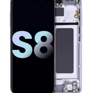 OLED Display mit Rahmen für Samsung Galaxy S8 (Service Pack) (Orchid Gray)