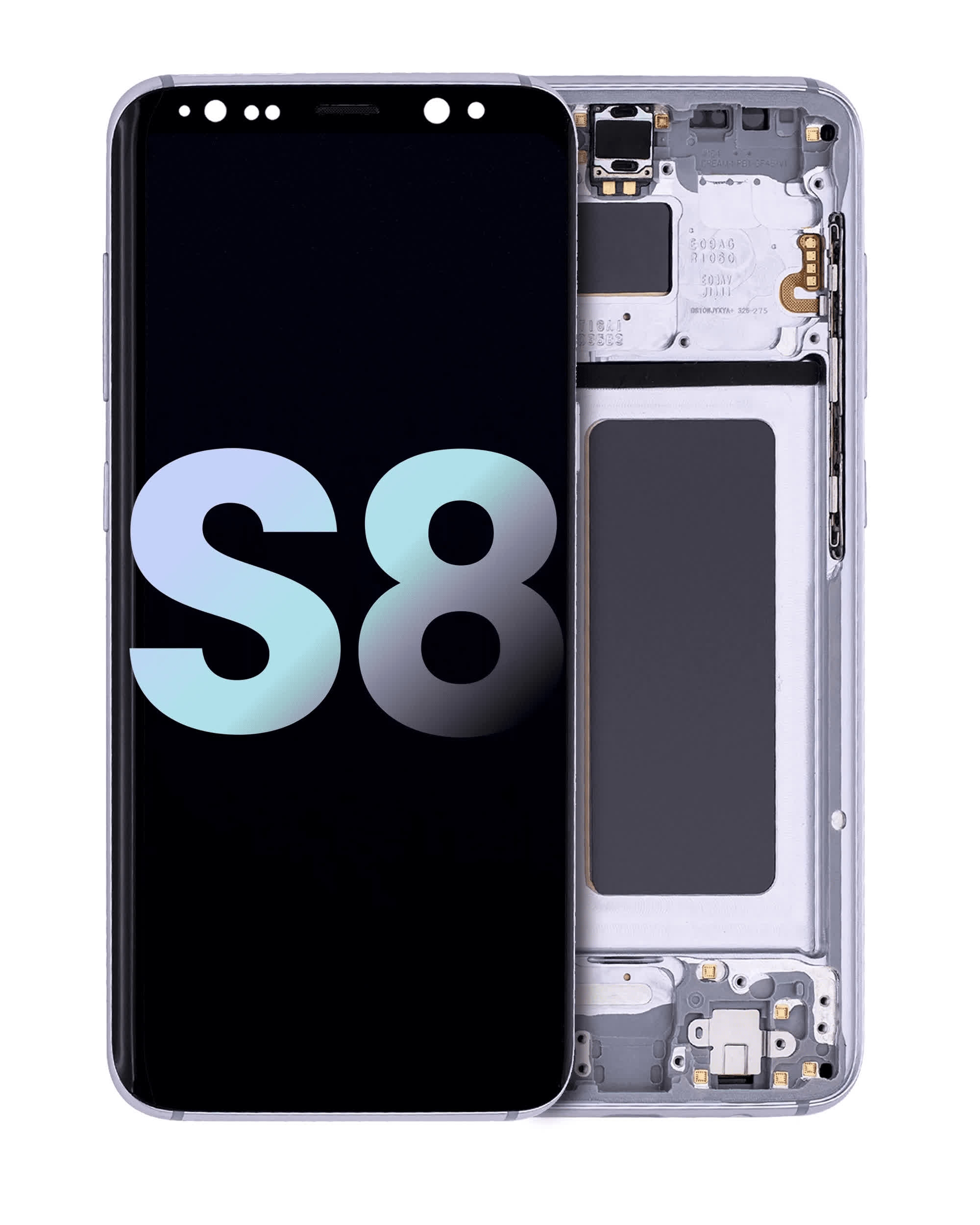 OLED Display mit Rahmen für Samsung Galaxy S8 (Service Pack) (Orchid Gray)