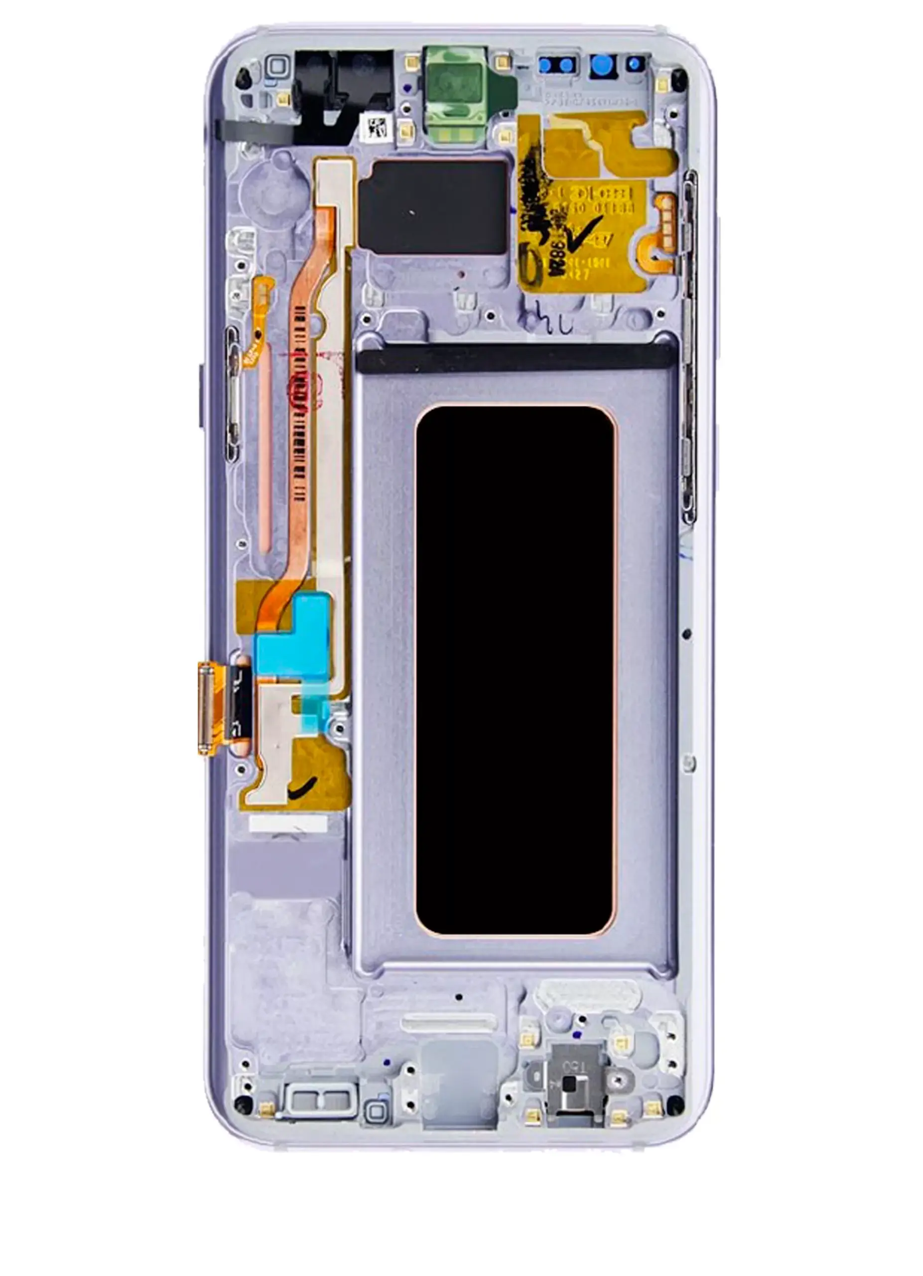OLED Display mit Rahmen für Samsung Galaxy S8 Plus (Service Pack) (Gray / Violet) – Bild 3