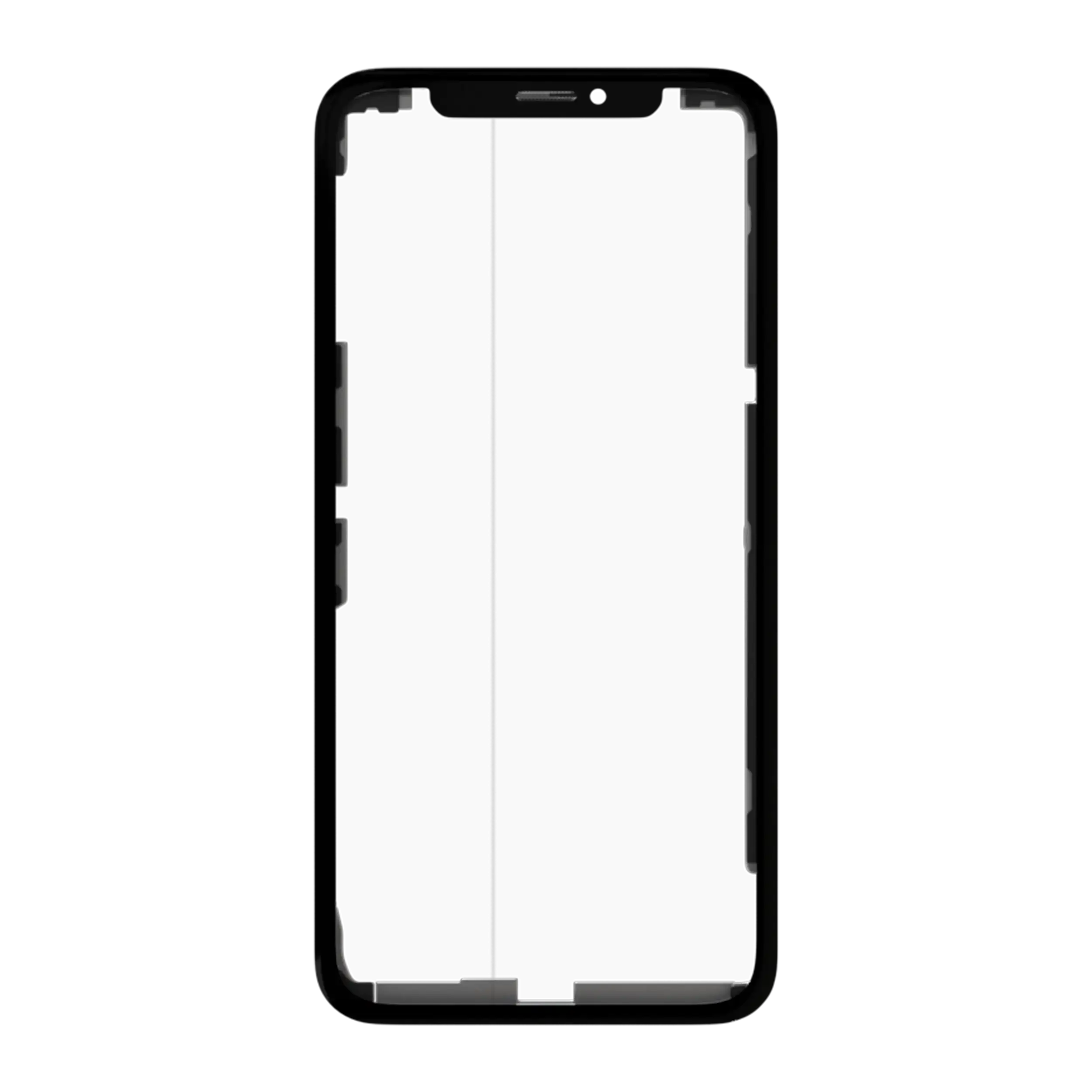 3 in 1 (Glas mit OCA vormontiert + Rahmen) für iPhone XS (OCA Master) – Bild 2