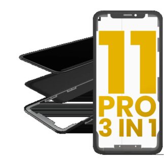3 in 1 (Glas mit OCA vormontiert + Rahmen) für iPhone 11 Pro (OCA Master)