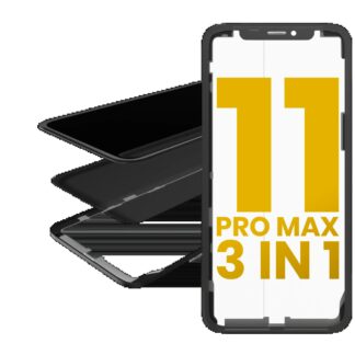 3 in 1 (Glas mit OCA vormontiert + Rahmen) für iPhone 11 Pro Max (OCA Master)