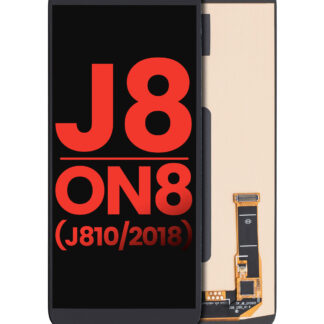 OLED Display ohne Rahmen für Samsung Galaxy J8 / On8 (J810 / 2018) (Aftermarket Plus) (Black (Schwarz))