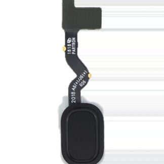 Fingerabdrucksensor mit Flexkabel für Samsung Galaxy J8 (J810 / 2018) / A6 Plus (A605/ 2018) (Black (Schwarz))