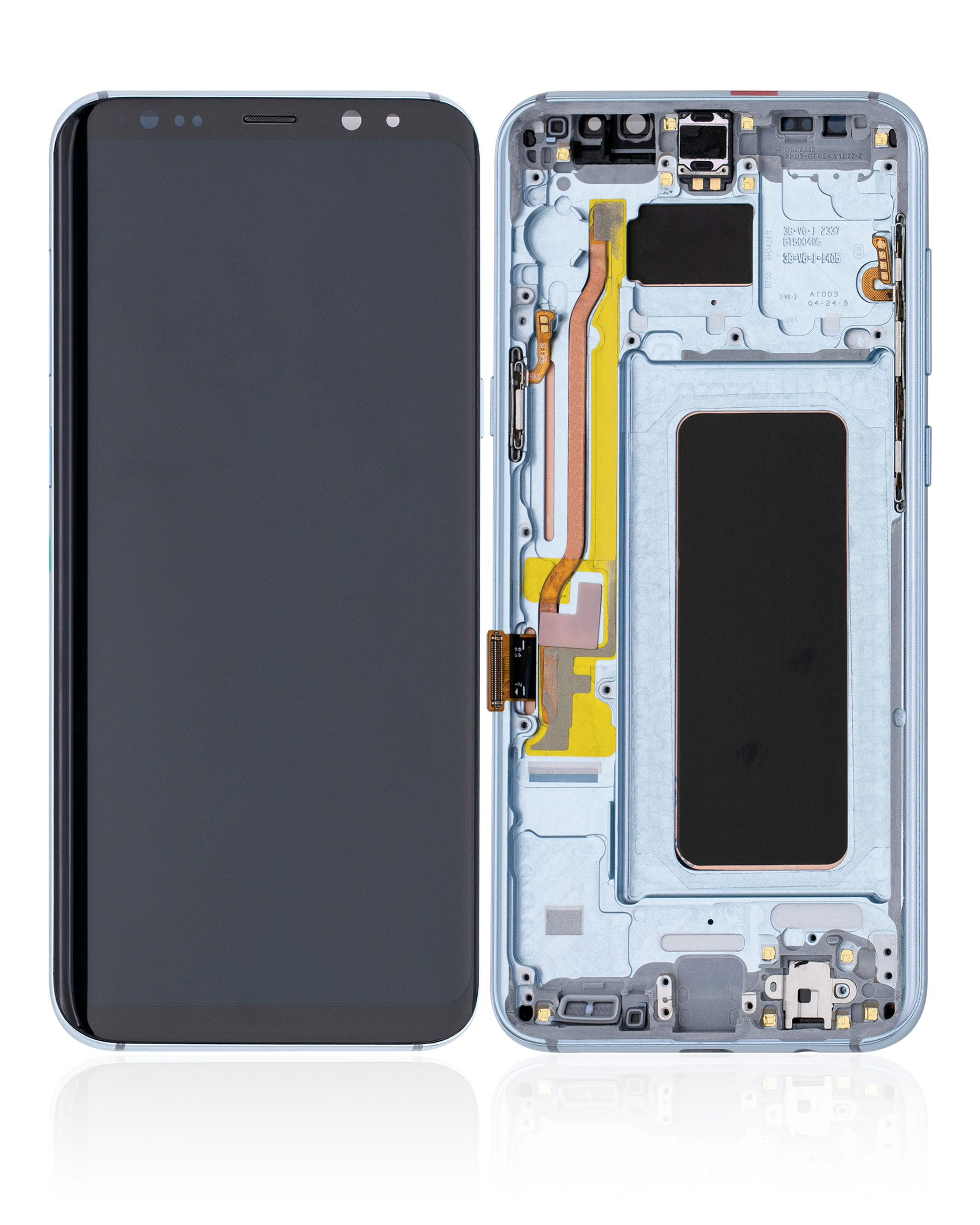 OLED Display mit Rahmen für Samsung Galaxy S8 Plus (Aftermarket Plus) (Coral Blue (Blau)) – Bild 2