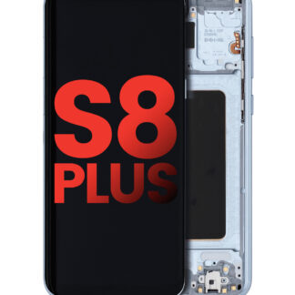 OLED Display mit Rahmen für Samsung Galaxy S8 Plus (Aftermarket Plus) (Coral Blue (Blau))