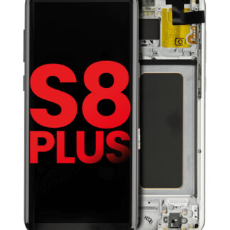 OLED Display mit Rahmen für Samsung Galaxy S8 Plus (Aftermarket Plus) (Arctic Silver)