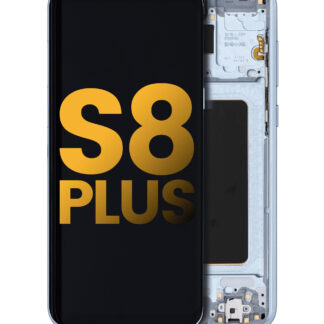 OLED Display mit Rahmen für Samsung Galaxy S8 Plus (professionell aufgearbeitet) (Coral Blue (Blau))