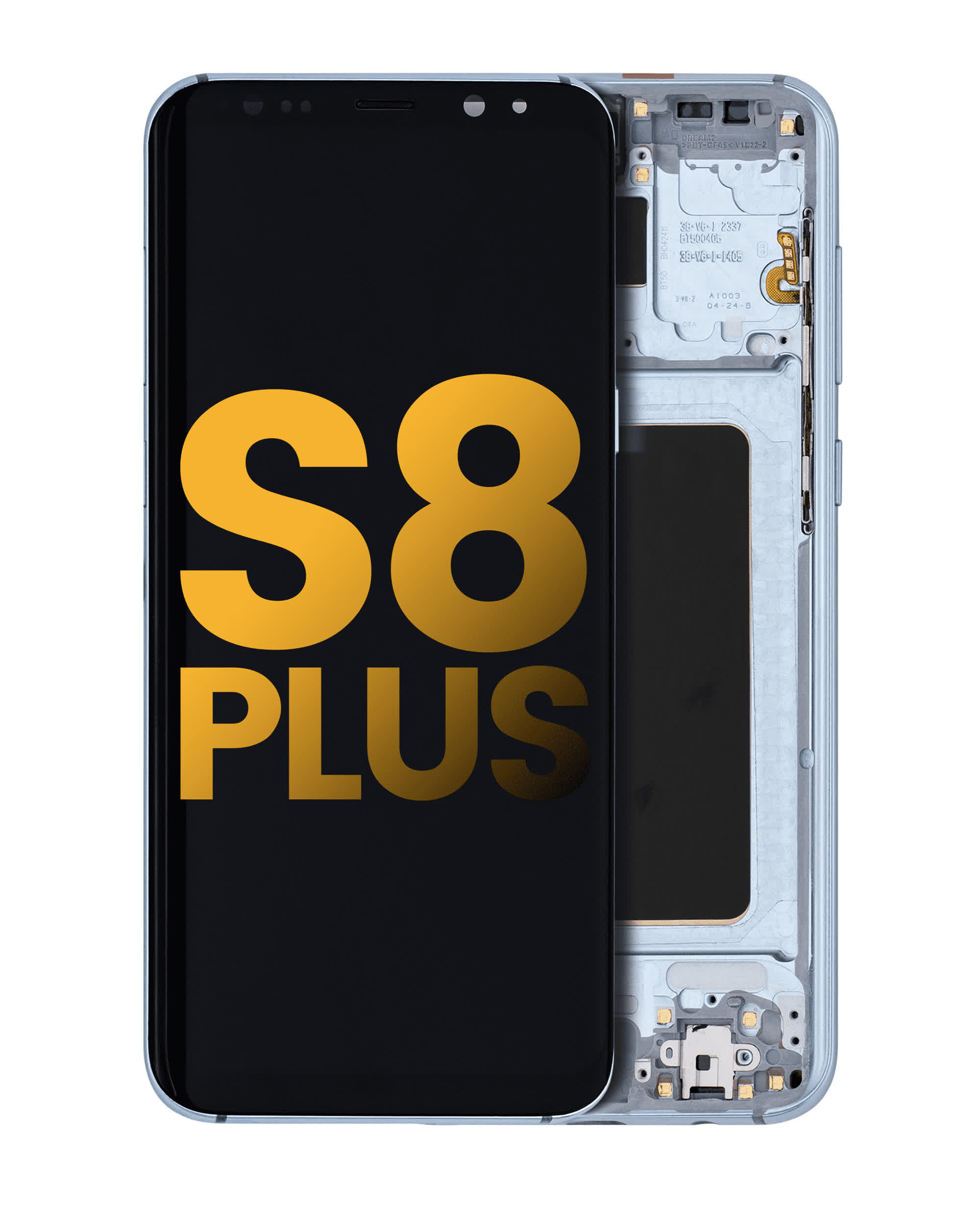 OLED Display mit Rahmen für Samsung Galaxy S8 Plus (professionell aufgearbeitet) (Coral Blue (Blau))