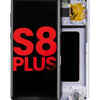 OLED Display mit Rahmen für Samsung Galaxy S8 Plus (Aftermarket Plus) (Orchid Gray)