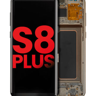 OLED Display mit Rahmen für Samsung Galaxy S8 Plus (Aftermarket Plus) (Maple Gold)