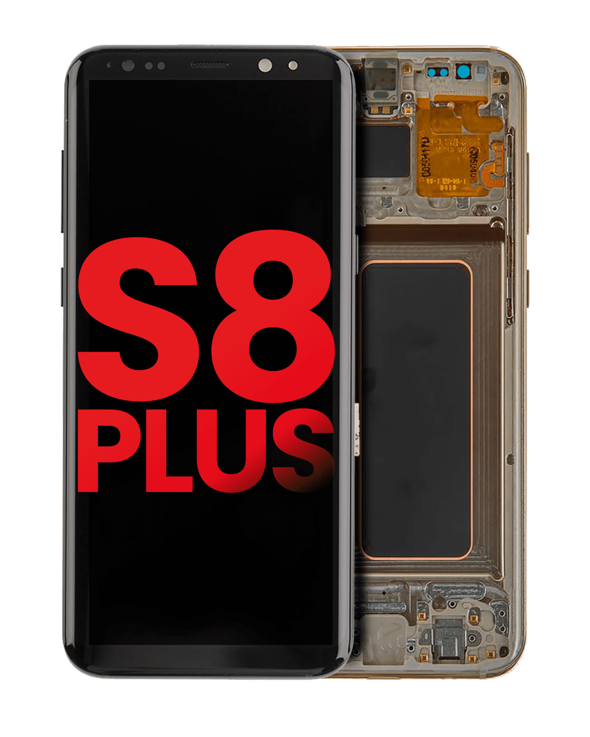 OLED Display mit Rahmen für Samsung Galaxy S8 Plus (Aftermarket Plus) (Maple Gold)