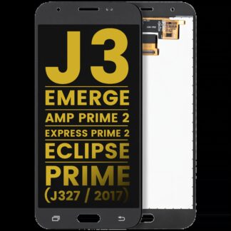 LCD Display ohne Rahmen für Samsung Galaxy J3 / Emerge / Amp Prime 2 / Express Prime 2 / Eclipse / Prime (J327 / 2017) (professionell aufgearbeitet) (Black (Schwarz))