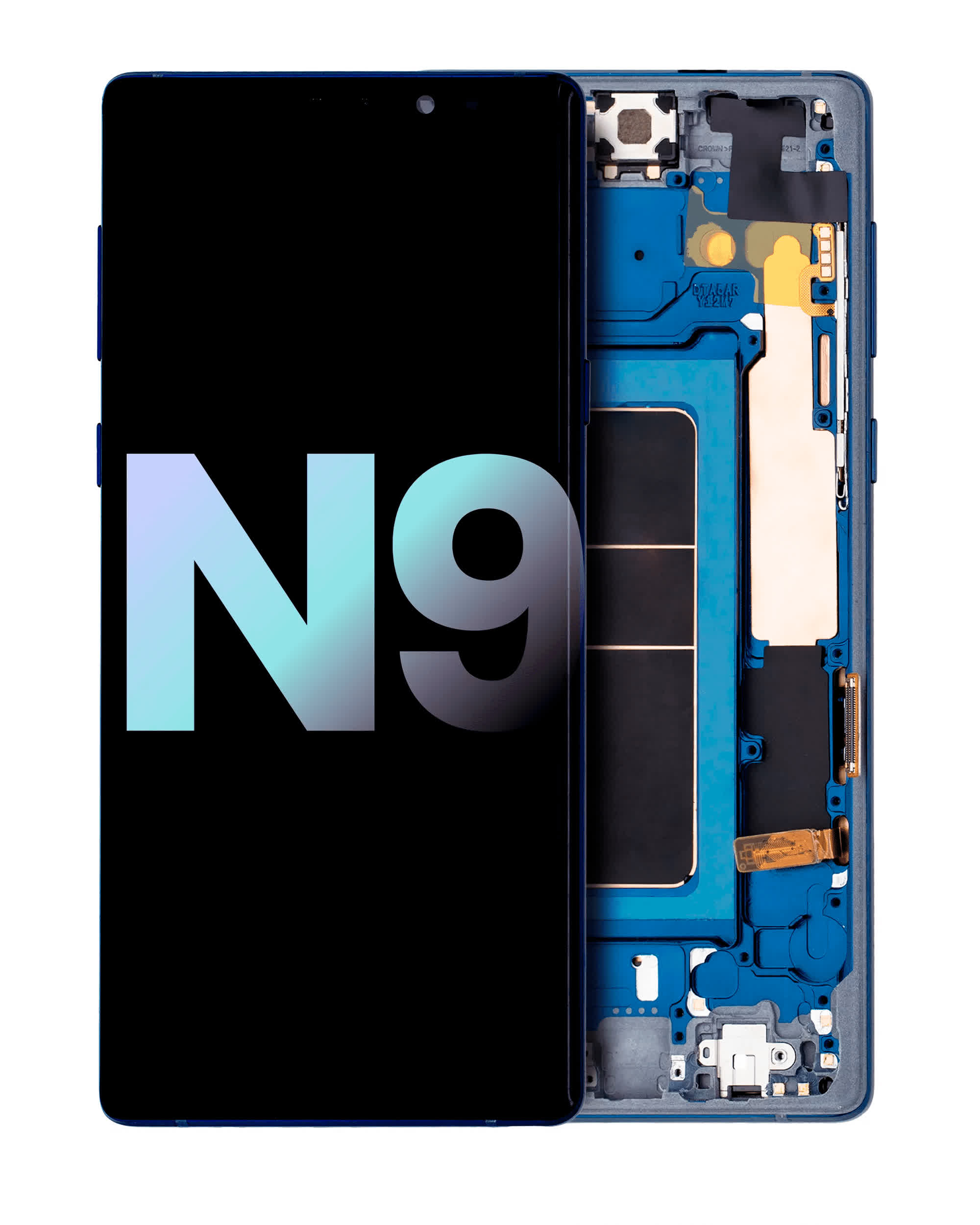 OLED Display mit Rahmen für Samsung Galaxy Note 9 (Service Pack) (Ocean Blue)