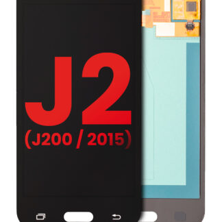 OLED Display ohne Rahmen für Samsung Galaxy J2 (J200 / 2015) (Aftermarket Plus) (Black (Schwarz))