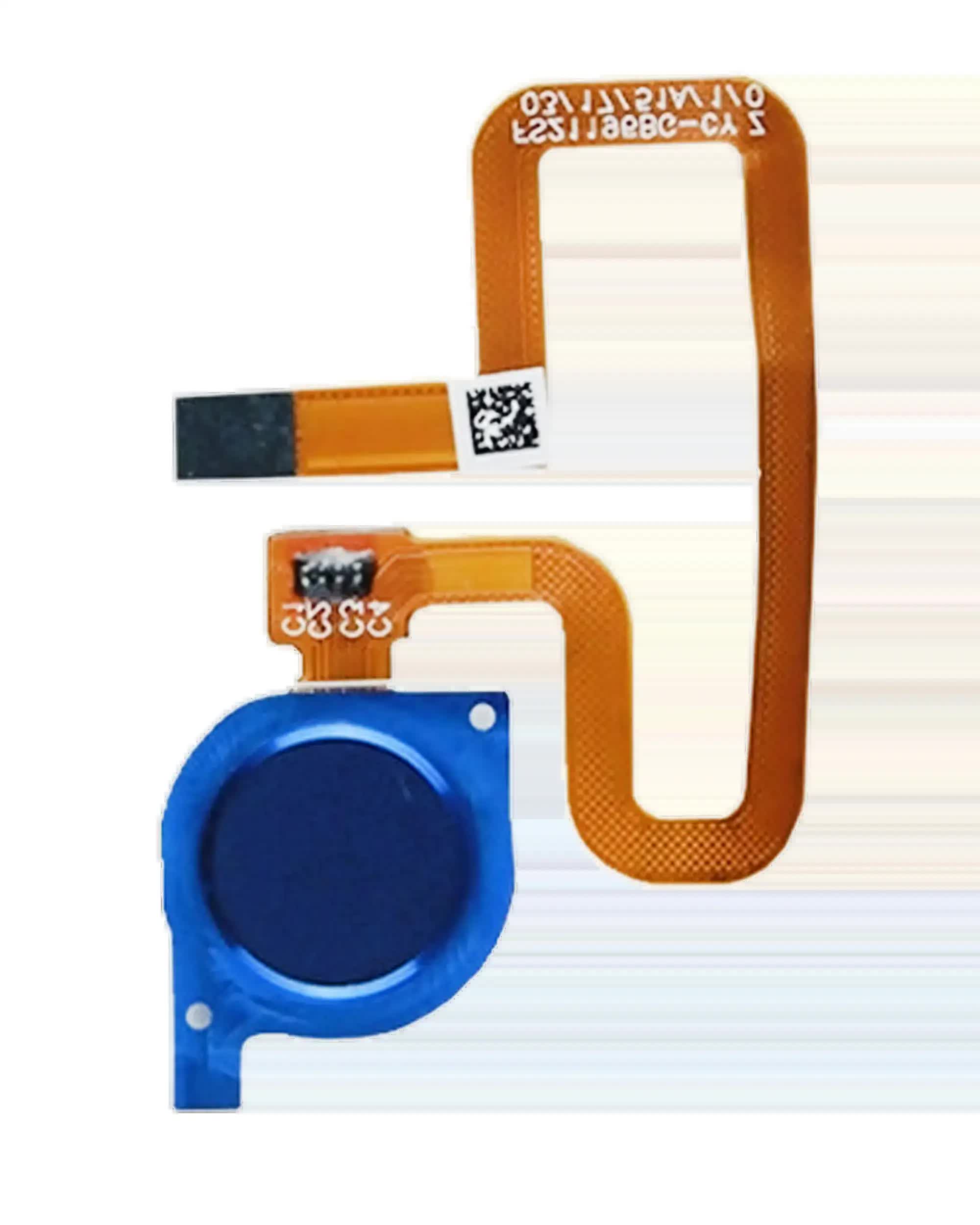 Fingerabdrucksensor mit Flexkabel für Huawei Y7 Pro (2018) (Blue (Blau))