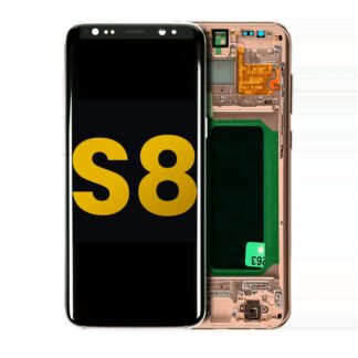 OLED Display mit Rahmen für Samsung Galaxy S8 (professionell aufgearbeitet) (Maple Gold)