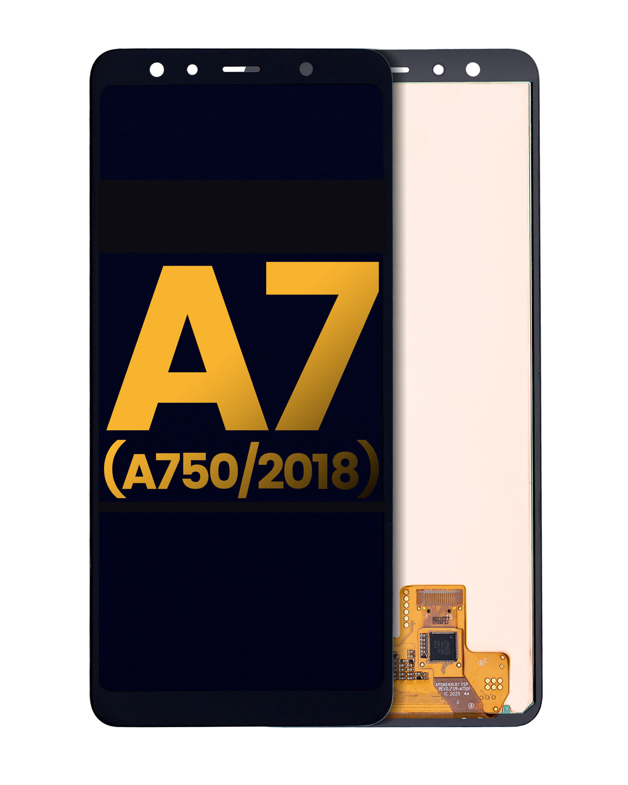 OLED Display ohne Rahmen für Samsung A7 (A750 / 2018) (professionell aufgearbeitet)