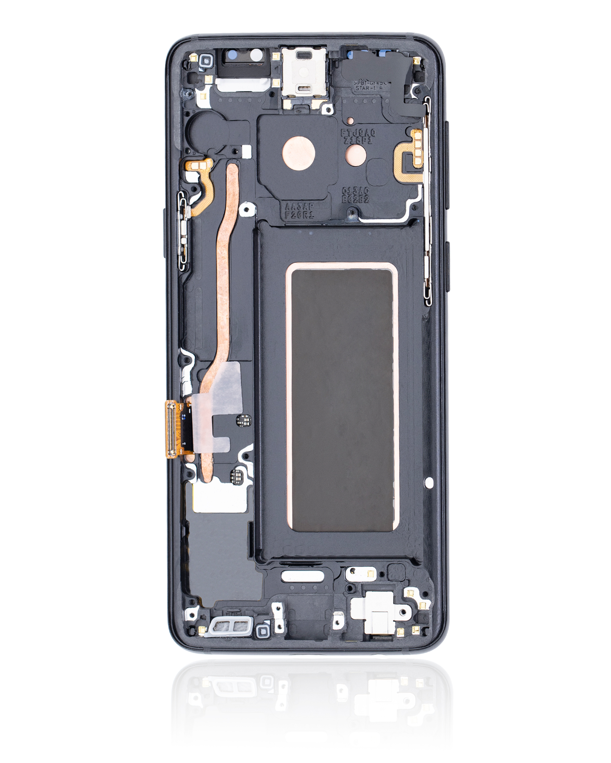 OLED Display mit Rahmen für Samsung Galaxy S9 (Service Pack) (Midnight Black (Schwarz)) – Bild 3