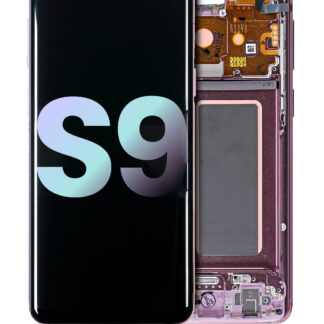 OLED Display mit Rahmen für Samsung Galaxy S9 (Service Pack) (Lilac Purple (Violett))