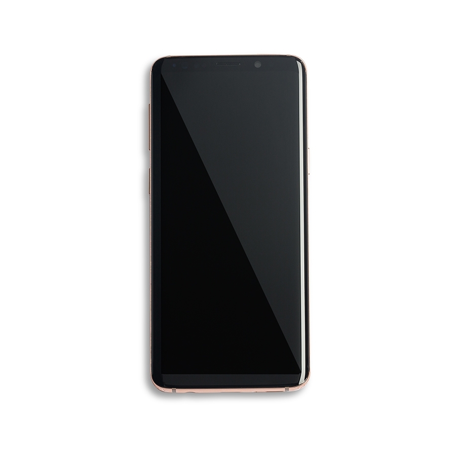 OLED Display mit Rahmen für Samsung Galaxy S9 (Service Pack) (Sunrise Gold (Gold)) – Bild 4