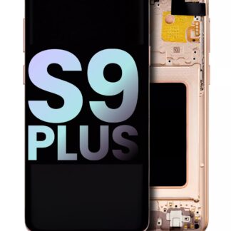 OLED Display mit Rahmen für Samsung Galaxy S9 Plus (Service Pack) (Sunrise Gold (Gold))