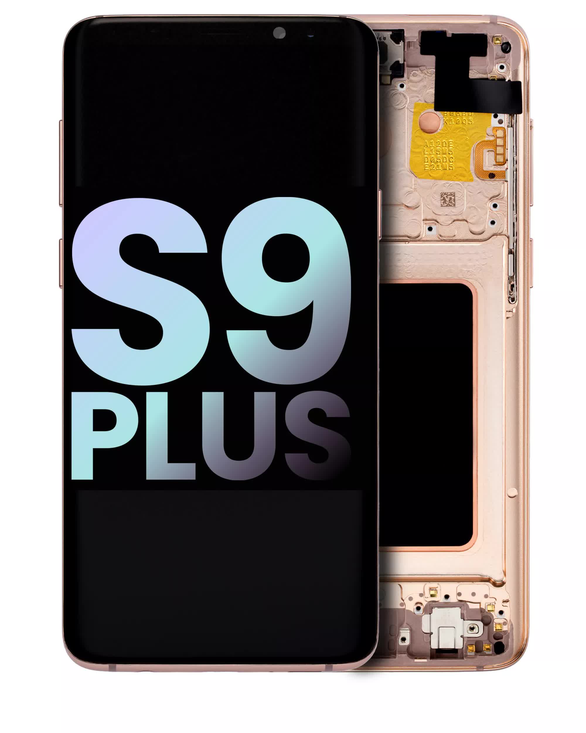 OLED Display mit Rahmen für Samsung Galaxy S9 Plus (Service Pack) (Sunrise Gold (Gold))
