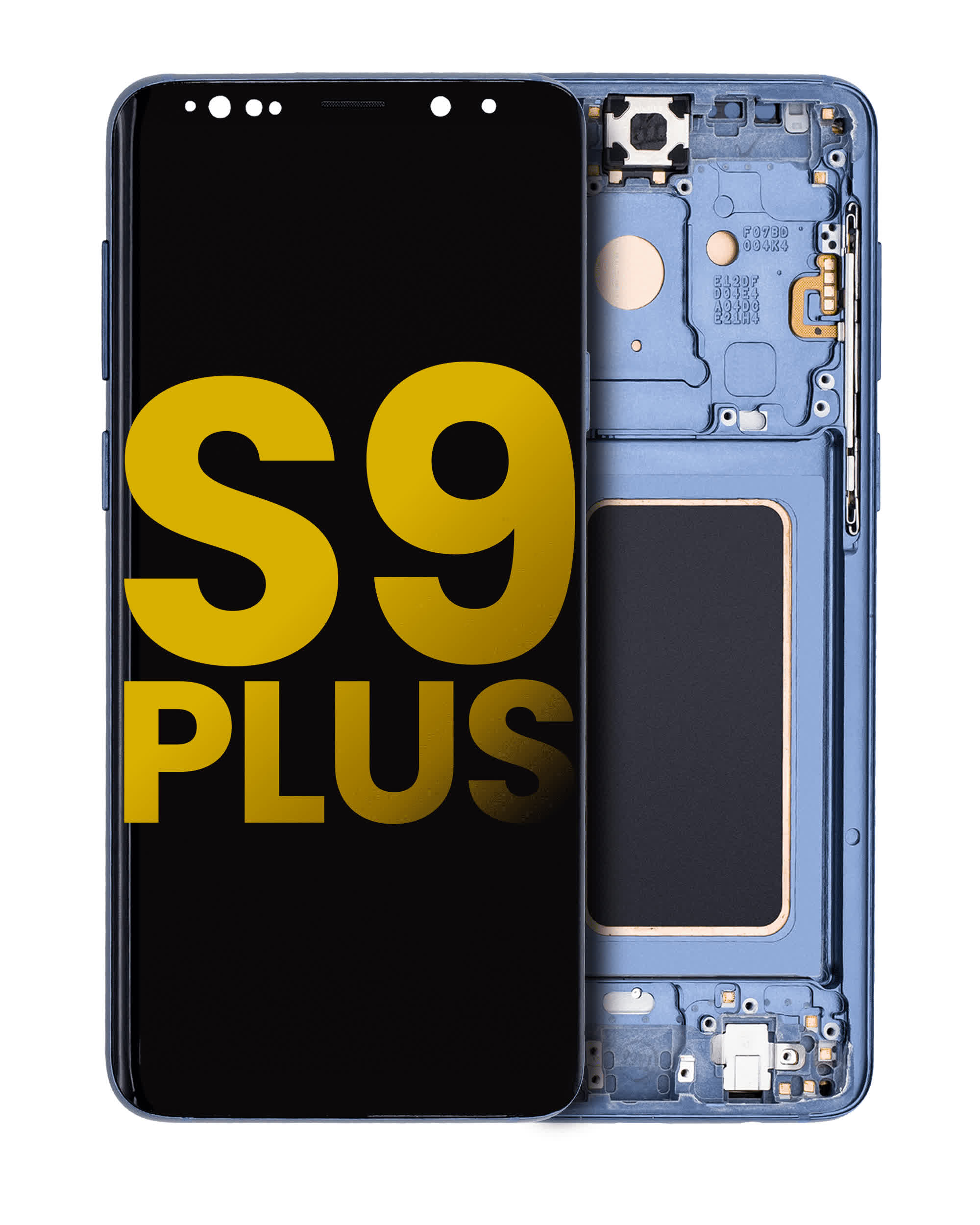 OLED Display mit Rahmen für Samsung Galaxy S9 Plus (professionell aufgearbeitet) (Coral Blue (Blau))