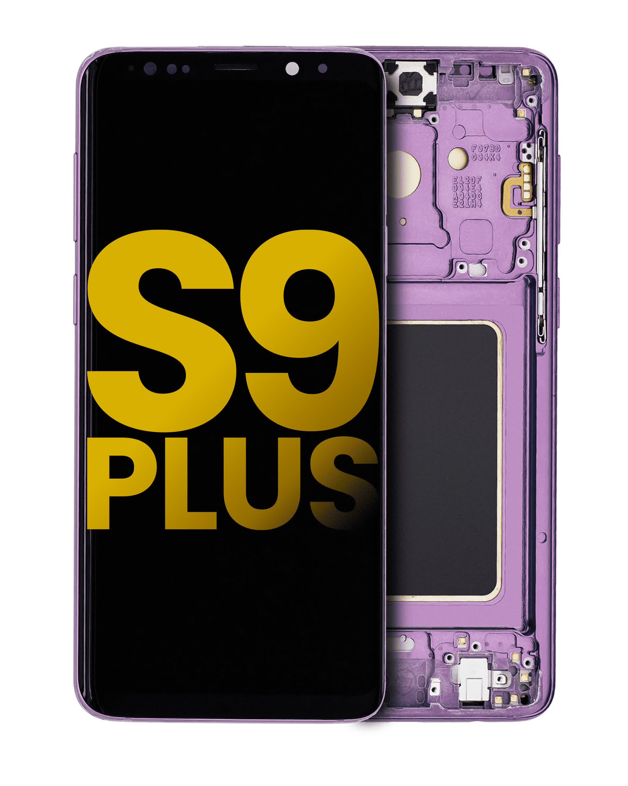 OLED Display mit Rahmen für Samsung Galaxy S9 Plus (professionell aufgearbeitet) (Lilac Purple (Violett))