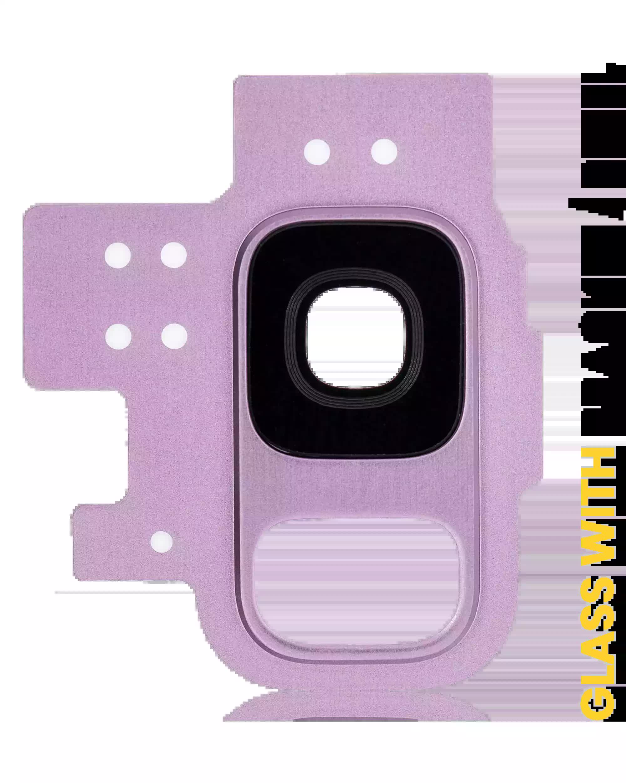 Rückkamera-Glas mit Halterung / Blende für Samsung Galaxy S9 (Lilac Purple (Violett))