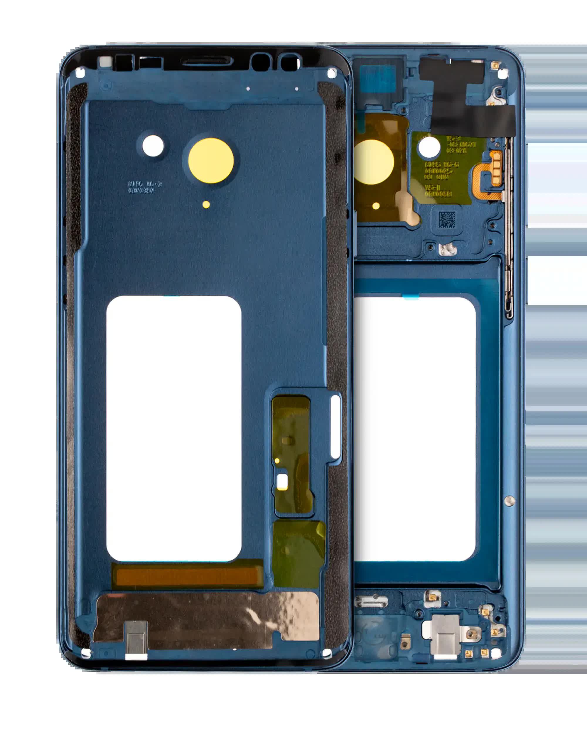 Mittelrahmen für Samsung Galaxy S9 Plus (mit SmallParts) (Coral Blue Rahmen)
