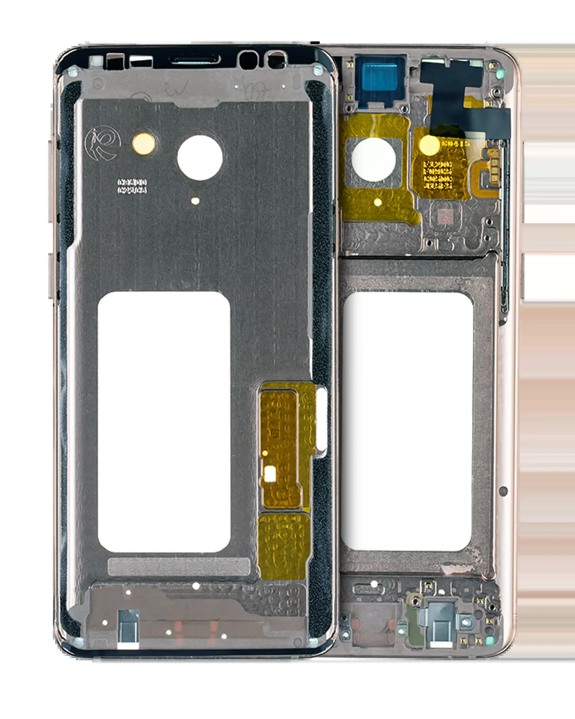 Mittelrahmen für Samsung Galaxy S9 Plus (mit Kleinteilen) (Sunrise Gold Rahmen)