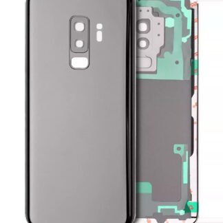 Rückdeckelglas mit Kameraglas für Samsung Galaxy S9 Plus (Service Pack) (Titanium Gray (Grau))
