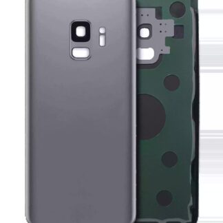 Rückdeckelglas mit Kameraglas für Samsung Galaxy S9 (Service Pack) (Titanium Gray (Grau))