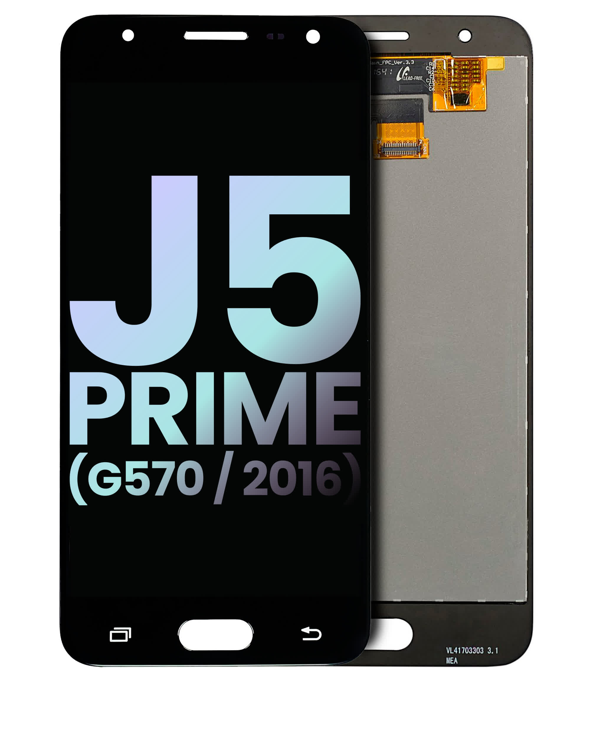 LCD Display ohne Rahmen für Samsung Galaxy J5 Prime (G570 / 2016) (Black (Schwarz)) (Service Pack)